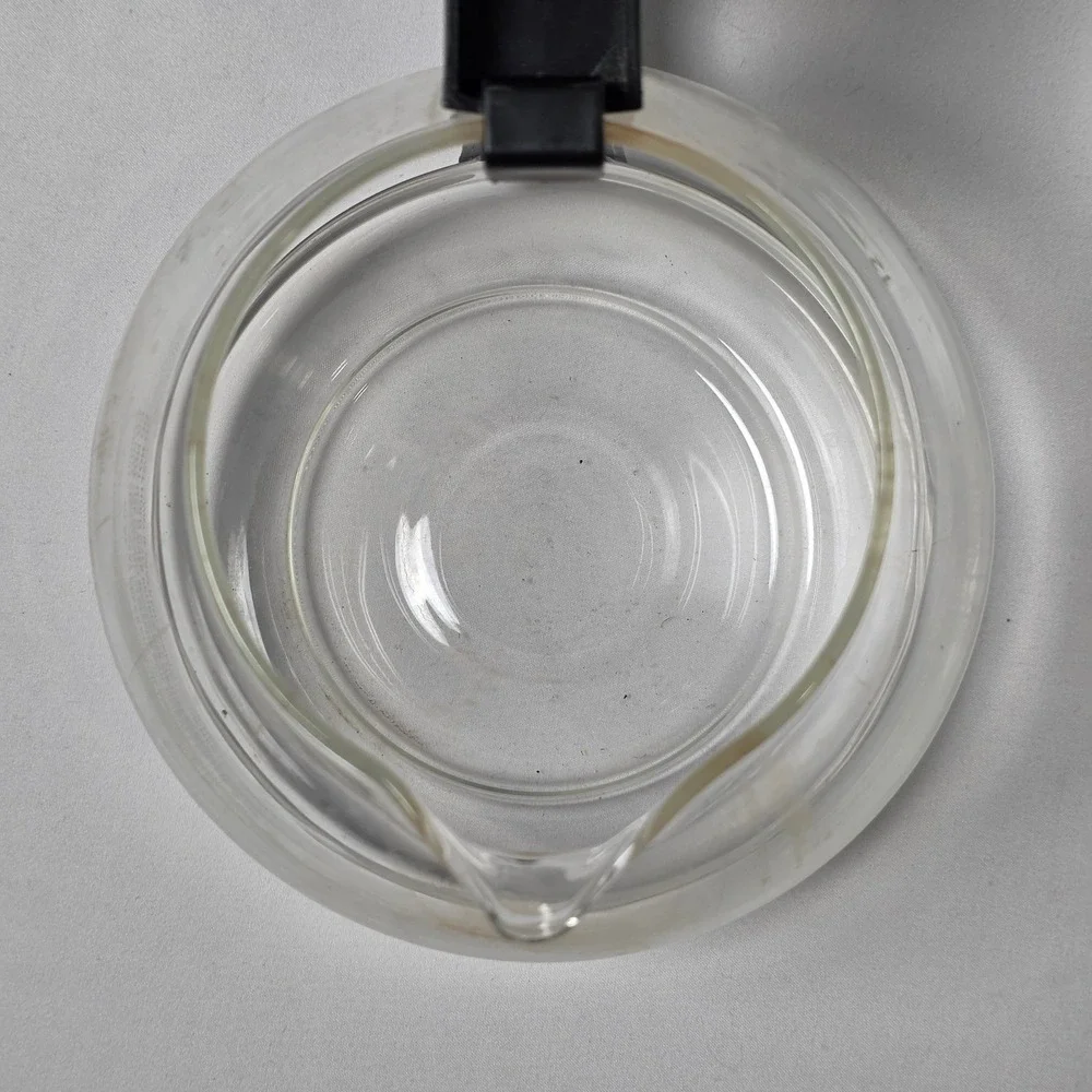 Mr. Coffee Carafe 12 Cup Pot Clear Glass Replacement CM4175T3‎ with Black Lid